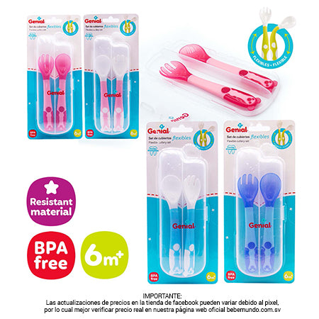 Set de cubiertos flexibles - Genial / +6M