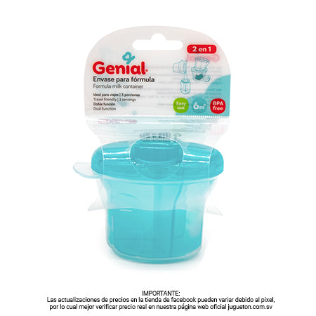 Envase para formula - Genial / +6M