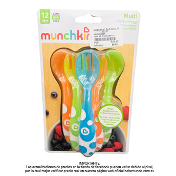 Munchkin - Set de cubiertos 6 piezas