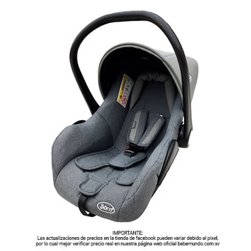 Born - Portabebe gris/celeste sin base