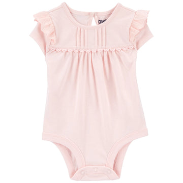 Oshkosh - Body Manga Corta con Volados y Encaje | +24m