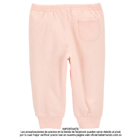 Carter's - Pantalón rosa +3M