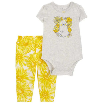 Carter´s - Conjunto de Leggings Oso Amarillos | +12M