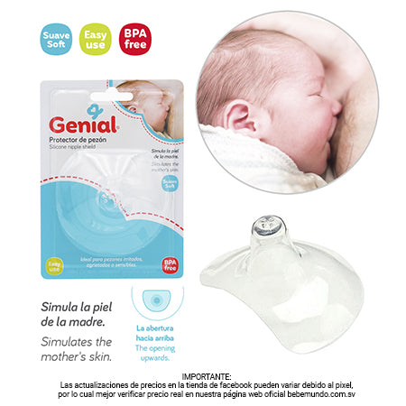 Genial - Protector de silicona para pezón