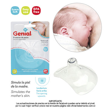 Genial - Protector de silicona para pezón