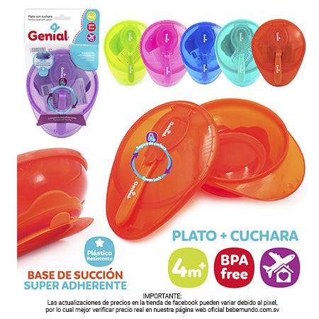Genial - Set de plato y cuchara