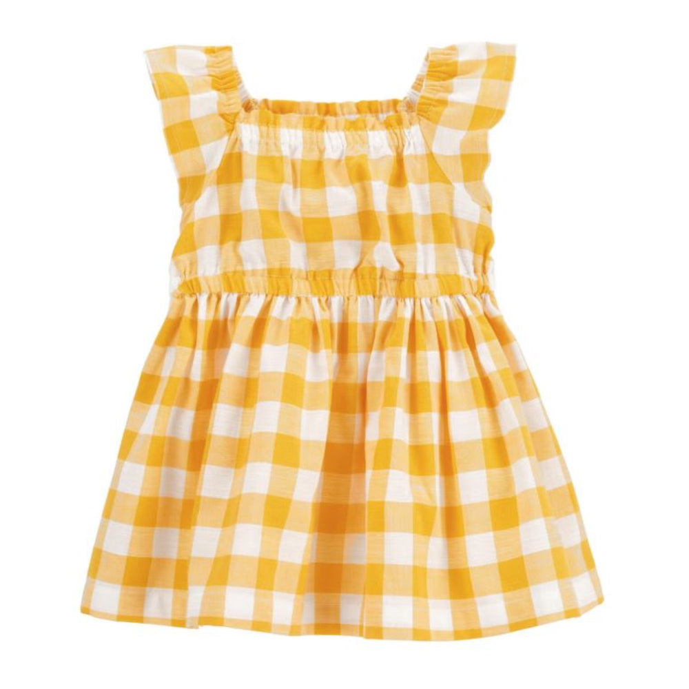 Carter´s - Vestido de Cuadros Amarillos | +18m