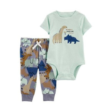 CONJUNTO MINT DINO PRINT 12 MESES CARTERS