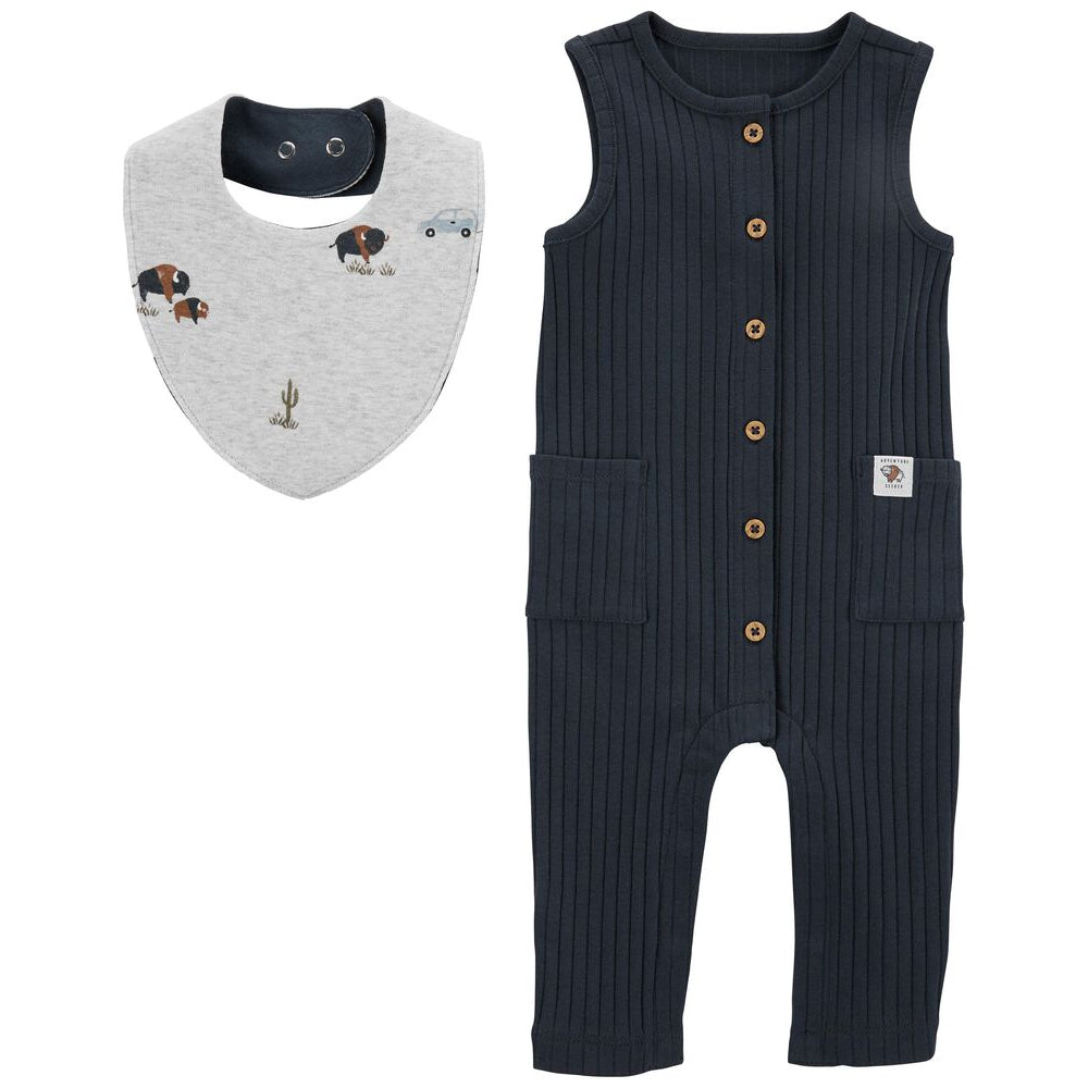 Carter´s - Conjunto Monito y Babero | +NB