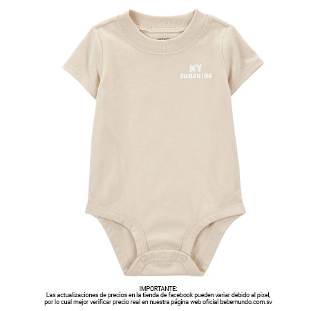 Carter´s - Body Manga Corta Beige +18M