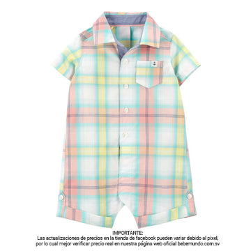 Carter´s - Romper a cuadros para bebé +9M