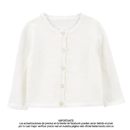 Carter´s -Camisa blanca +3M