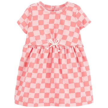 Carter´s - Vestido a cuadros color rosa | +6M