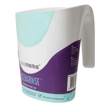 Clevamama - Jarra Para Enjuagar Cabeza Azul