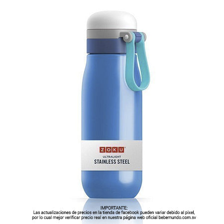 Botella azul de Acero inoxidable