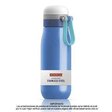 Botella azul de Acero inoxidable