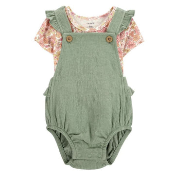 Carter´s - Conjunto de 2 piezas de camiseta y mono para bebe|+24m