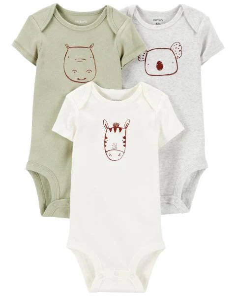 Carter´s - Conjunto de 3 piezas de body niño | +6M