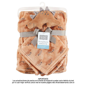 Hudson Baby - Frazada de seguridad para bebé, Cara de dino