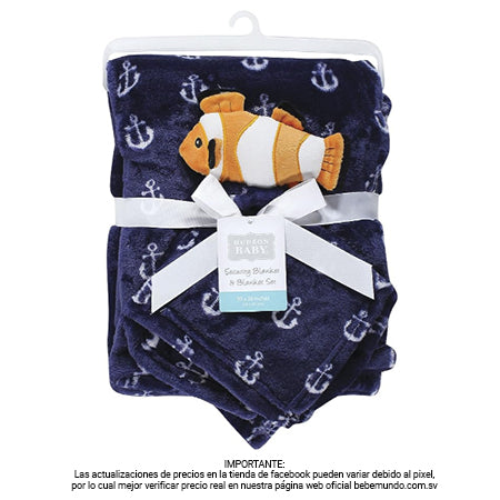 Hudson Baby - Frazada de seguridad para bebé, Pez