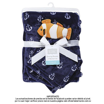 Hudson Baby - Frazada de seguridad para bebé, Pez