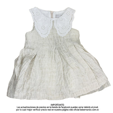 Vestido Blanco sin mangas +9M
