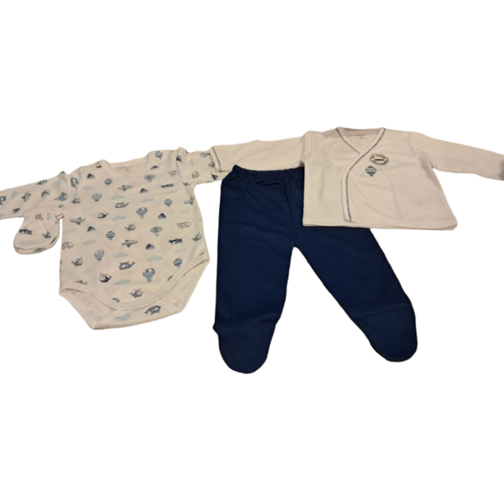Peke - Set de 4 conjunto  para niño | 3-6m