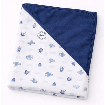 Peke - Manta Reversible Estampado Transporte Aéreo