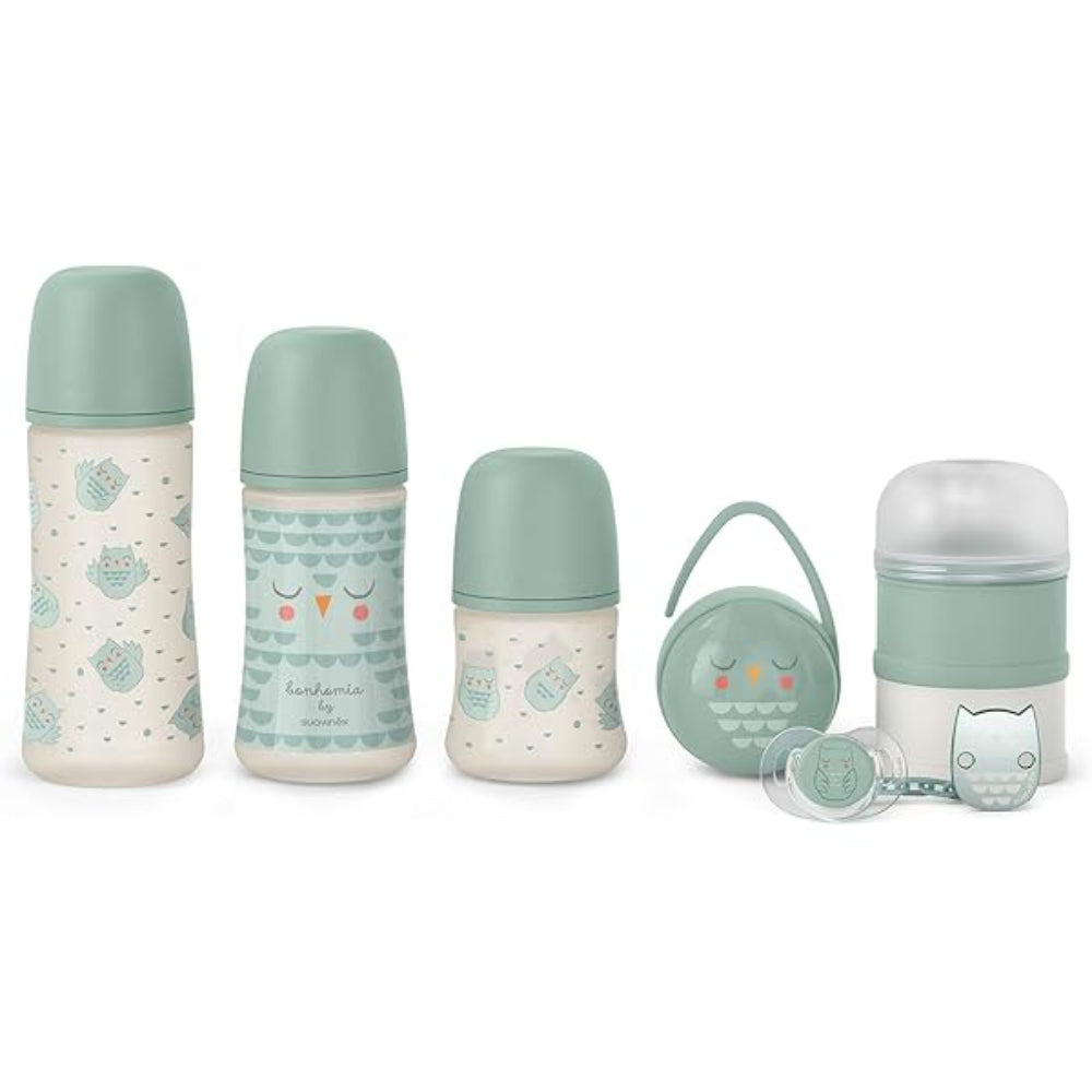 Suavinex - Set de Regalo con Biberones Bonhomia Color Verde