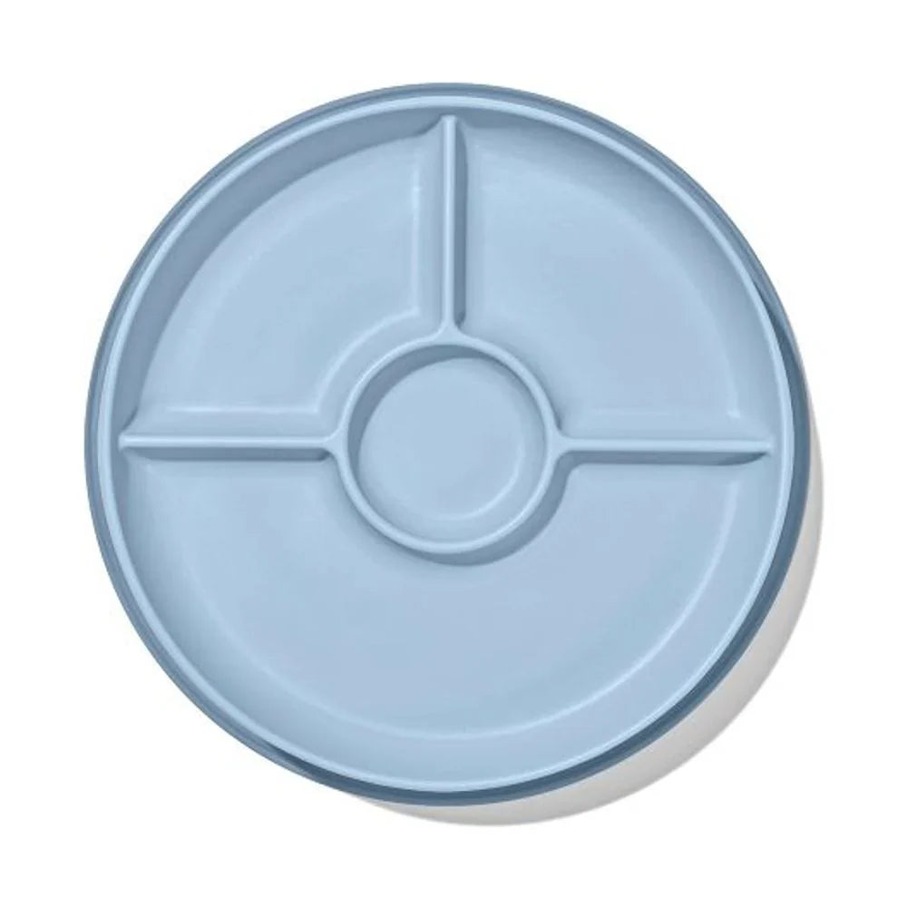 Oxo - Plato dividido con ventosa | Azul