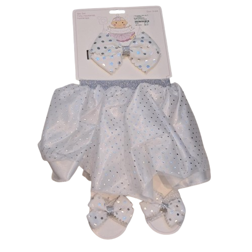Shalom - conjunto de 3 piezas falda y cintillo  | 0-6m