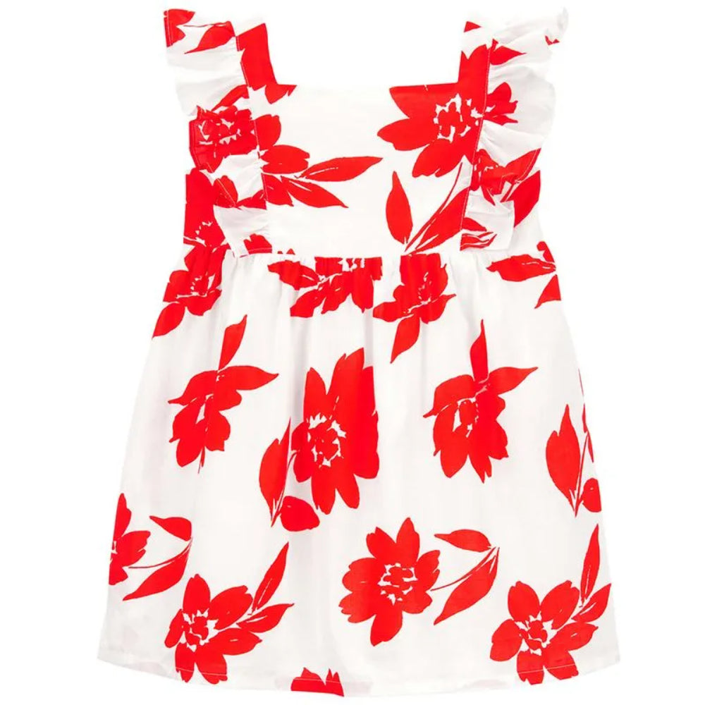 Carter´s - Vestido Floral Rojo | +6m