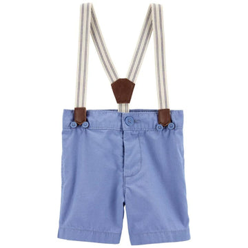 OSHKOSH-PANTALON CORTO SP24 IB SUSENDER SHORT BLUE-+9M