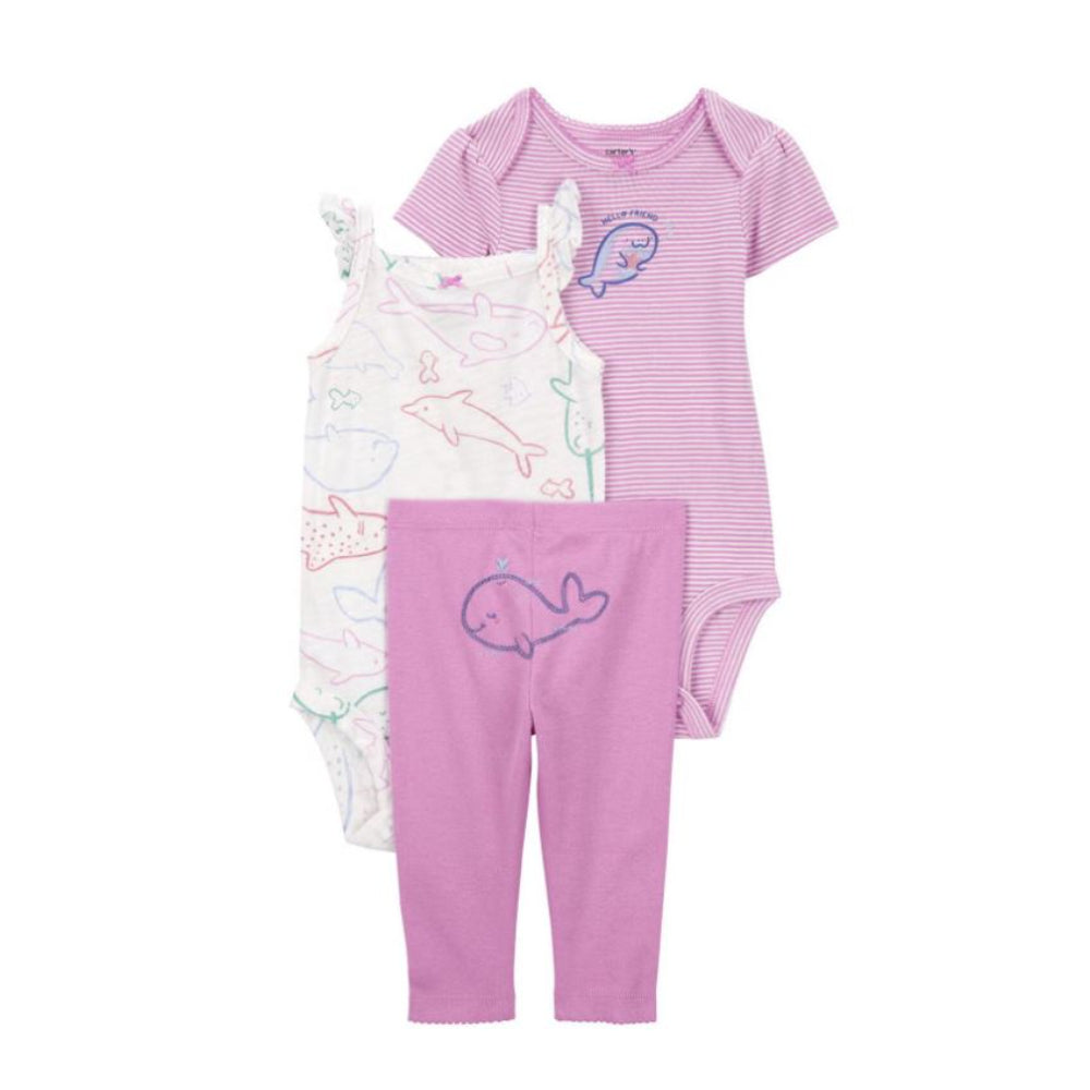 Carter´s - Conjunto de 3 Piezas de Ballena