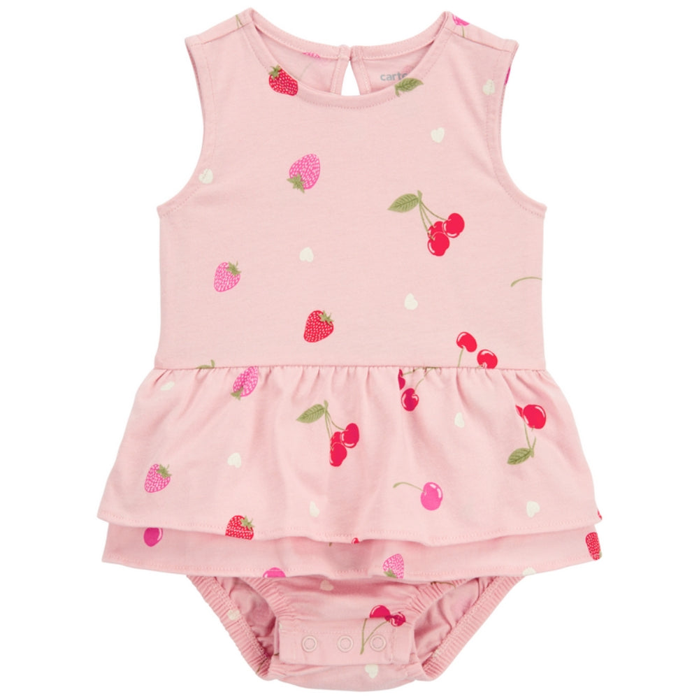 Carter´s - Traje de Sol, Estampado Cereza y Fresas | +6M
