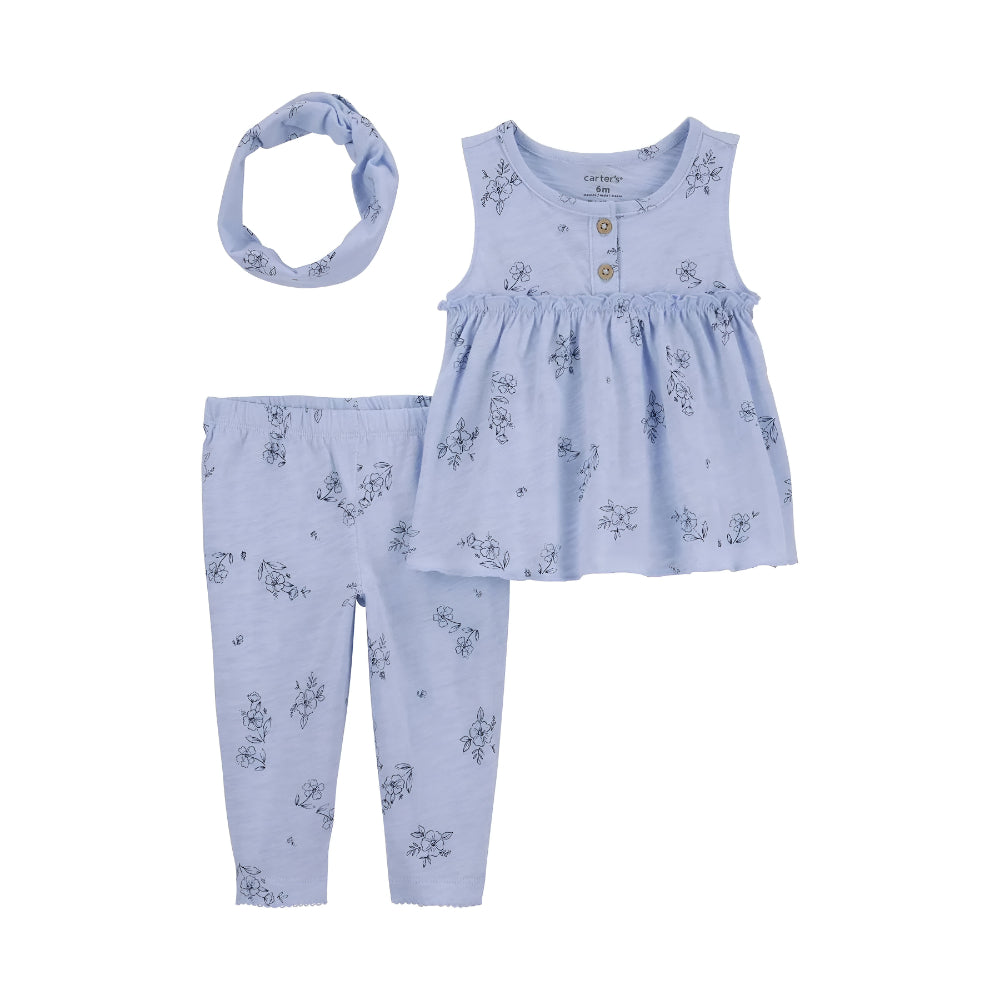 Carter´s - Conjunto 3 Piezas Floral |+12M