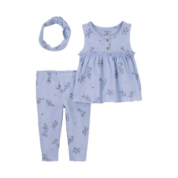 Carter´s - Conjunto 3 Piezas Floral |+12M