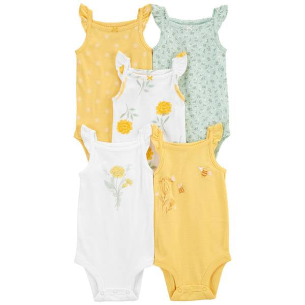 carter´s-ENTERIZOS /SP23 I G 5PK BS FLORAL TANK LBB