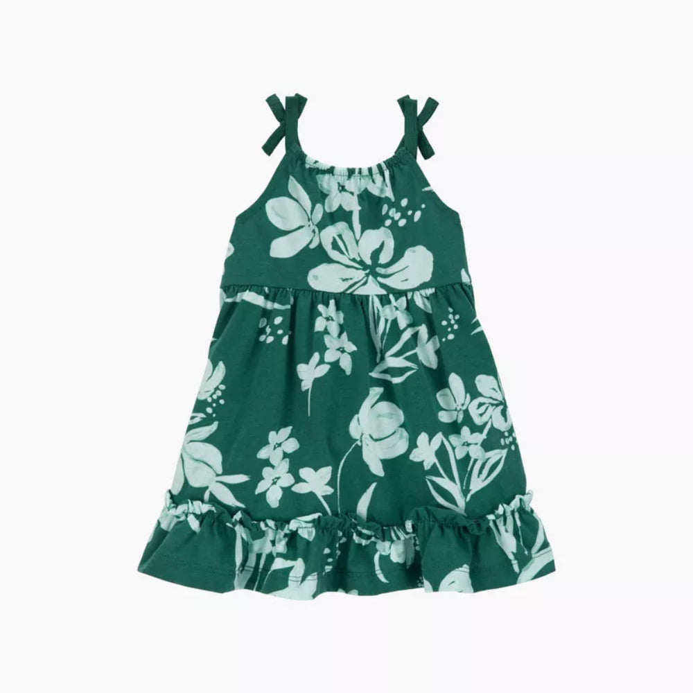 Carter's - Vestido sin Mangas con Estampado de Hojas Cubrepañal | +3M