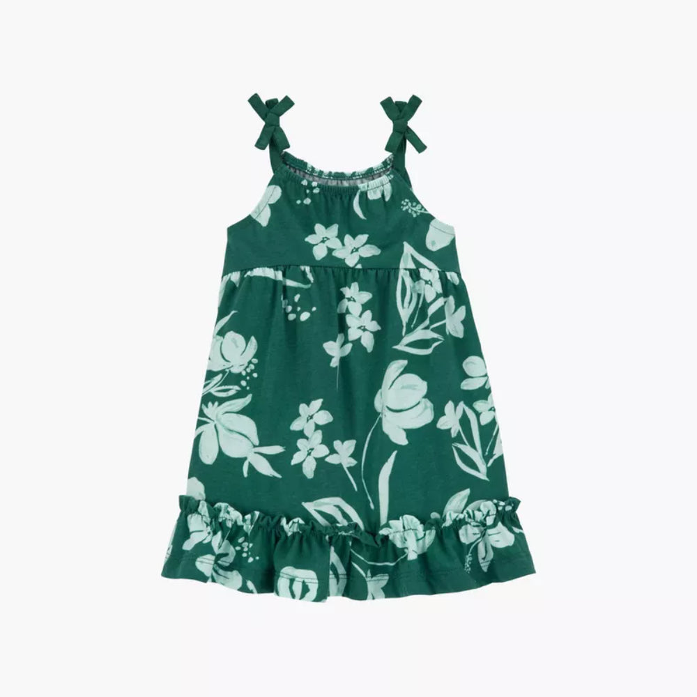 Carter's - Vestido sin Mangas con Estampado de Hojas Cubrepañal | +3M