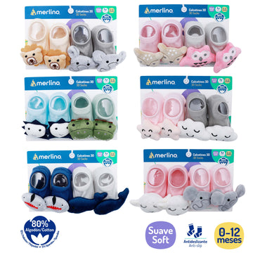 Merlina - Set de calcetines antideslizante | Variedad