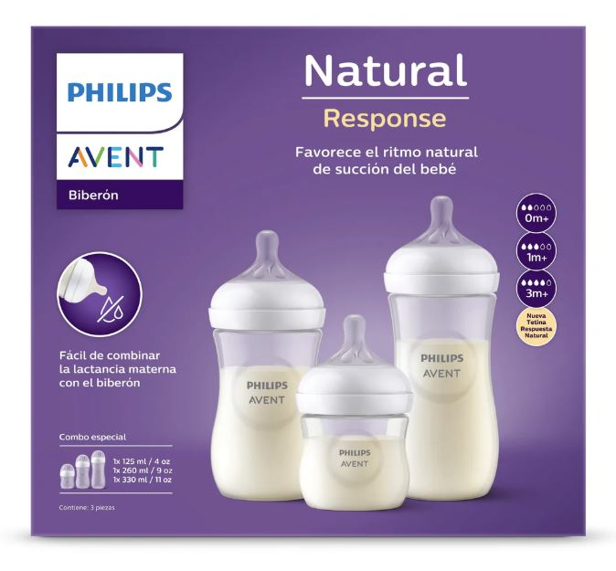 Avent - Philips Biberon Nat 3.0 Triple Pack