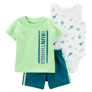 CONJUNTO 3PC GREEN ATHLETIC