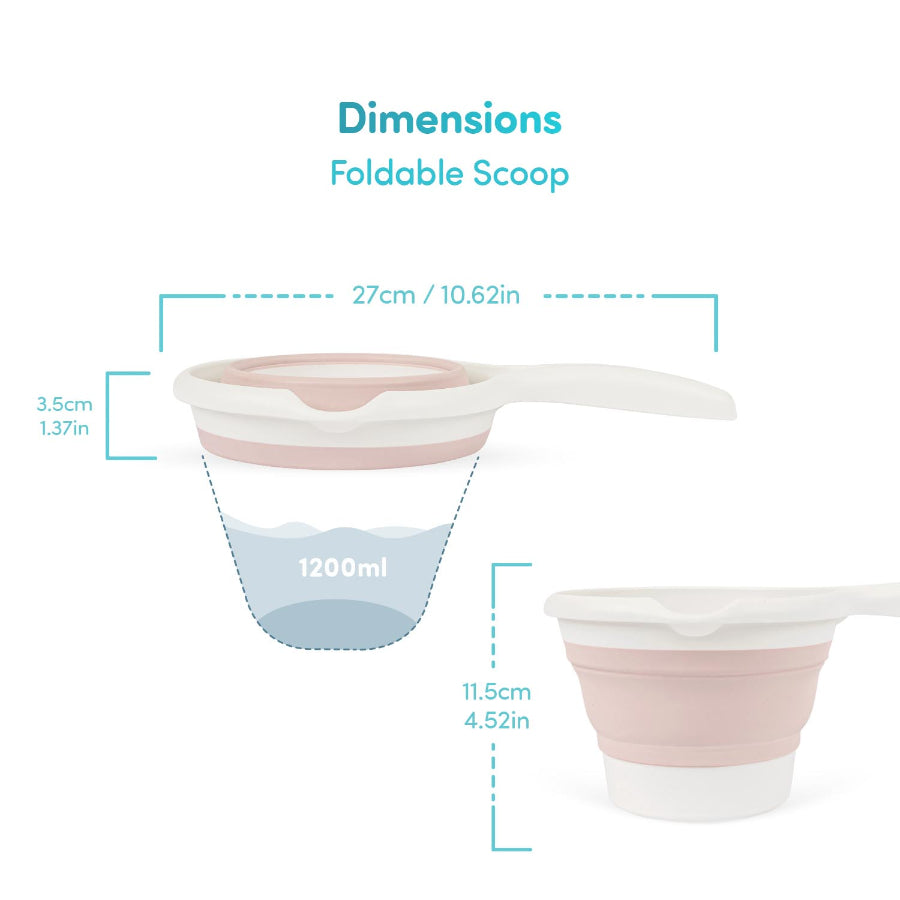 Sevi Bebe - Bañera plegable con tapón | 5 piezas