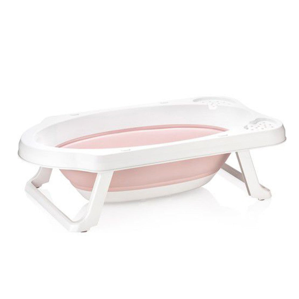 Sevi Bebe - Bañera plegable para bebé con tapón | rosa