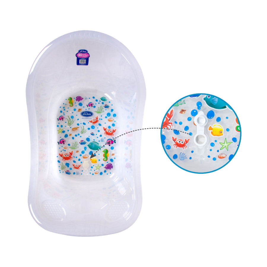 Sevi bebe - Bañera transparente con desagüe