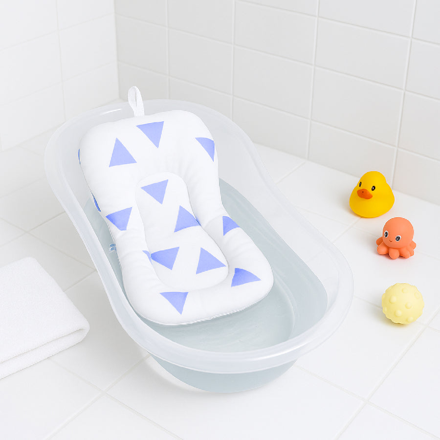 Sevi bebe - Almohada para bañera | blanco y celeste