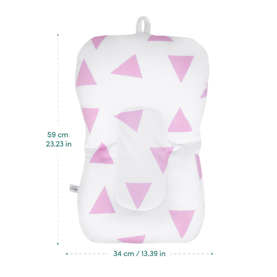 Sevi bebe - Almohada para bañera | blanco y rosa