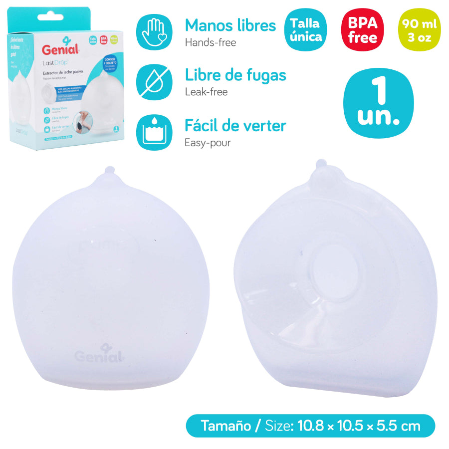Genial - Extractor/Recolector de Leche de Silicona