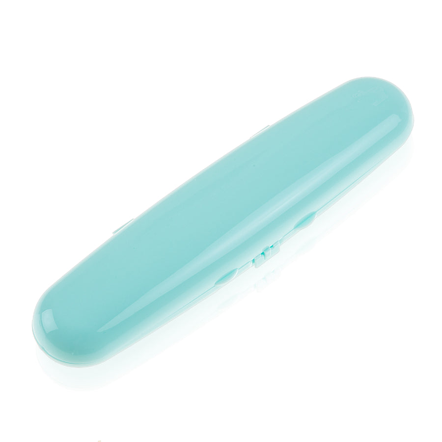 BabyJem - Estuche de viaje de plástico para tenedor y cuchara | Turquesa